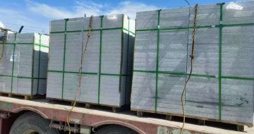 咸阳 芝麻白花岗岩地铺石装车日常