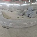 咸阳 芝麻白异形坐凳，自然面光面弧形加工
