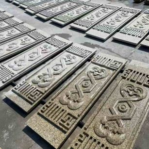 咸阳 黄金麻花岗岩外墙雕刻板