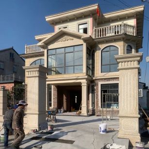 咸阳 黄金麻花岗岩荔枝面别墅外墙干挂私家专属