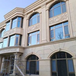 咸阳 黄金麻花岗岩别墅外墙干挂