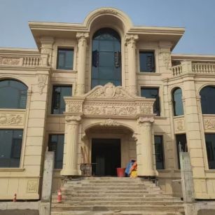 咸阳 黄金麻花岗岩别墅外墙干挂