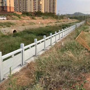 咸阳 白麻河道栏杆效果展示图
