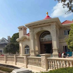 咸阳 黄金麻花岗岩欧式别墅