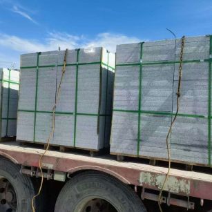 咸阳 芝麻白花岗岩地铺石装车日常