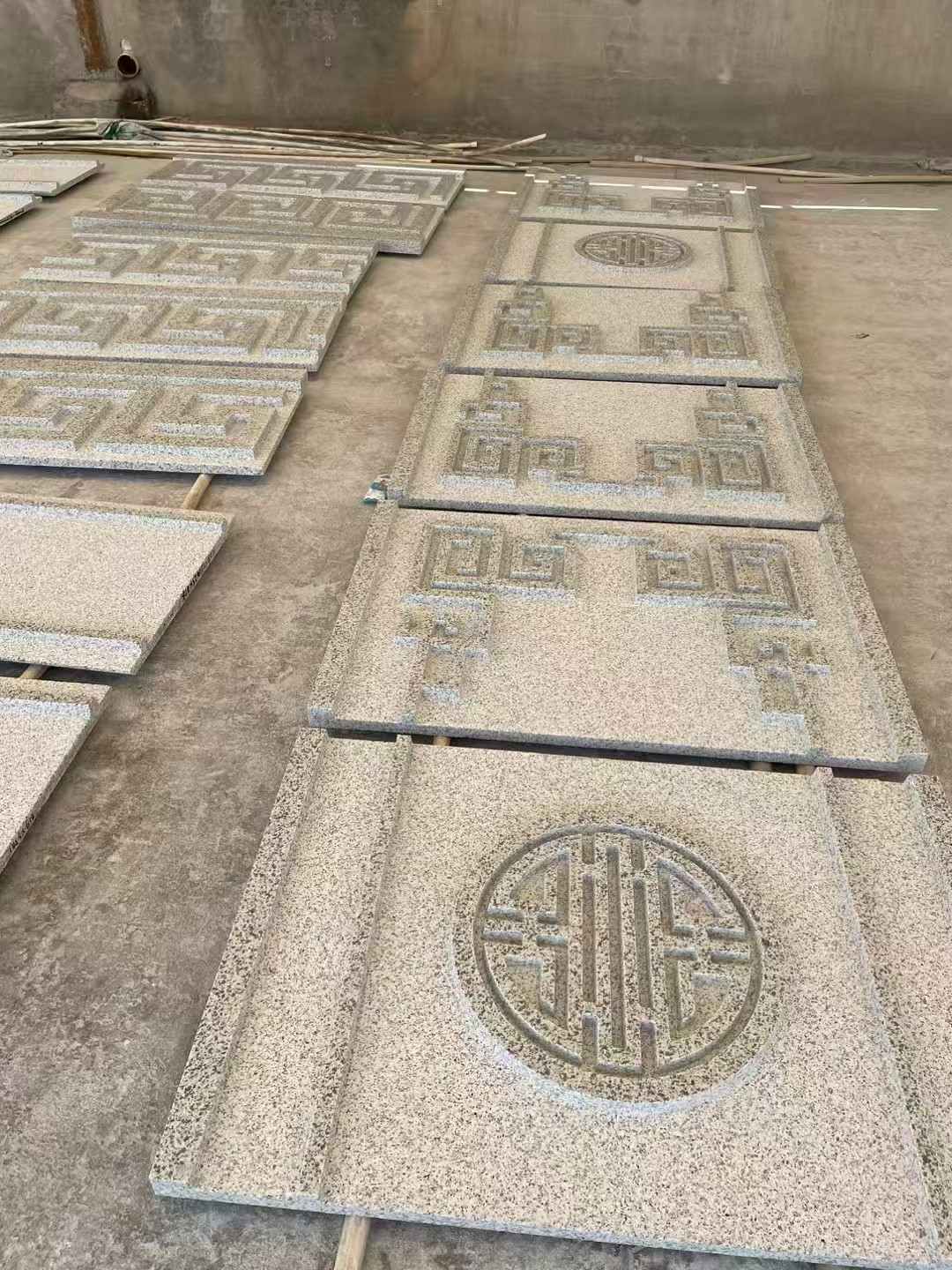 咸阳 白麻花岗岩外墙立面雕刻板