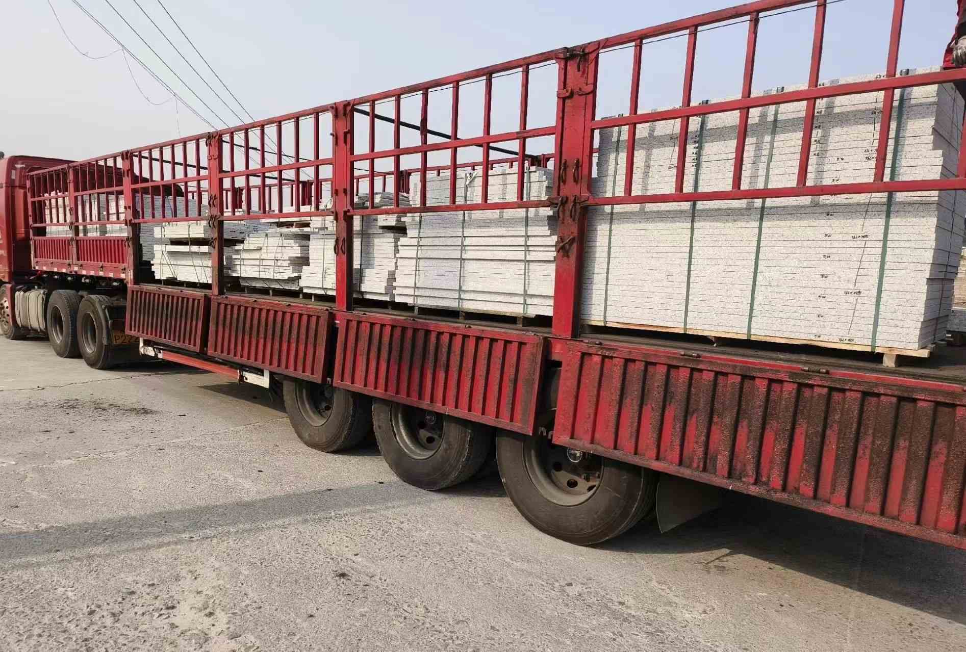 咸阳 白麻荔枝面外墙干挂，工厂装车日常