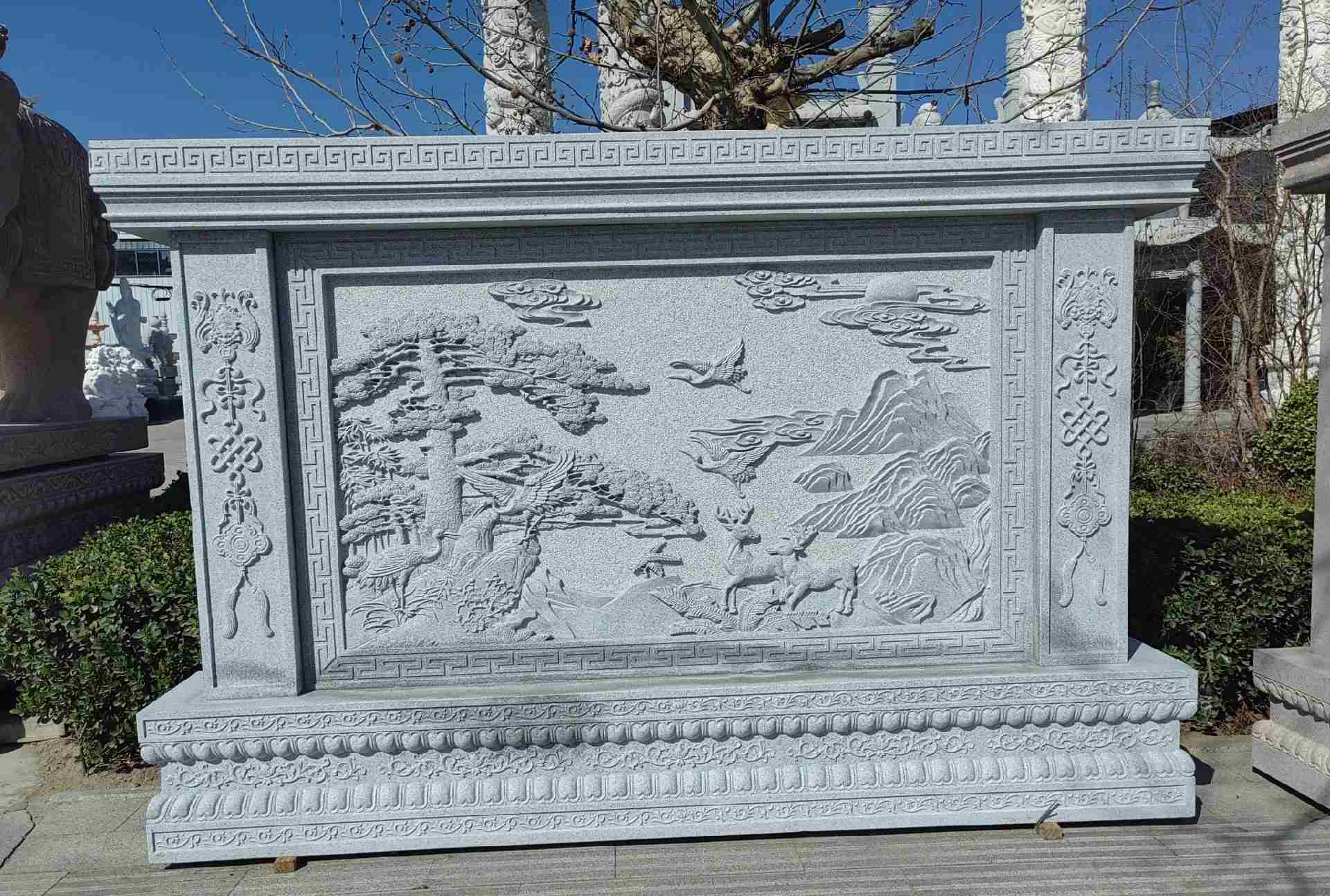 咸阳 芝麻白大型照壁，屏风，影壁