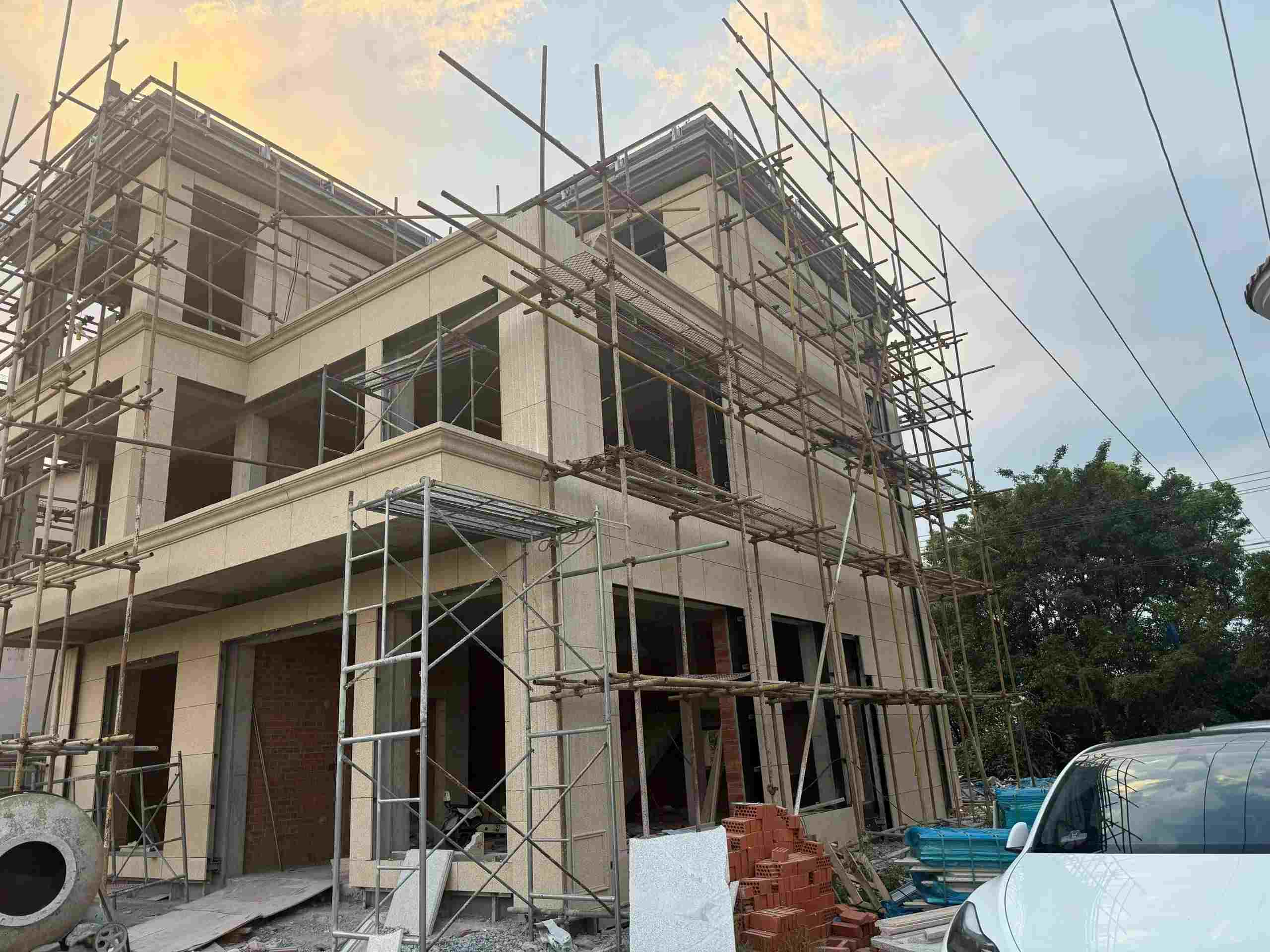 咸阳 黄金麻荔枝面花岗岩外墙干挂