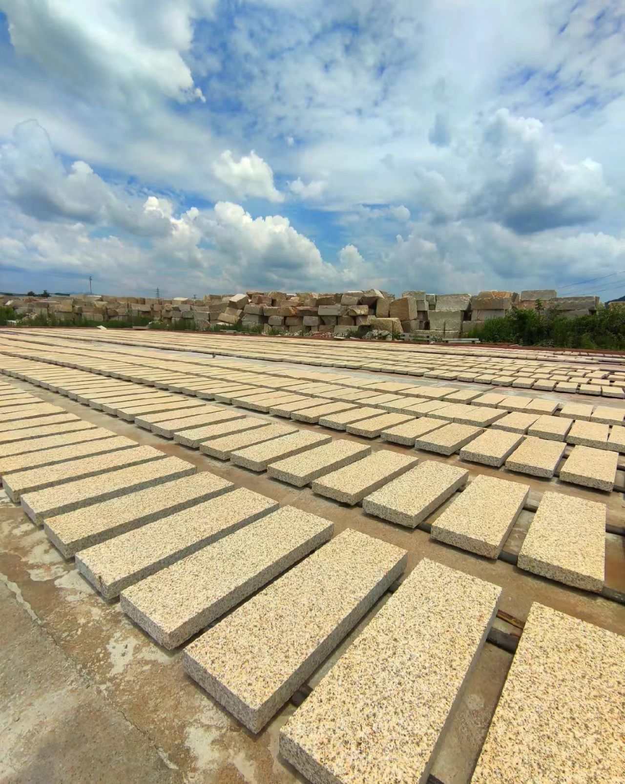 咸阳 黄金麻花岗岩荔枝面地铺石防护中