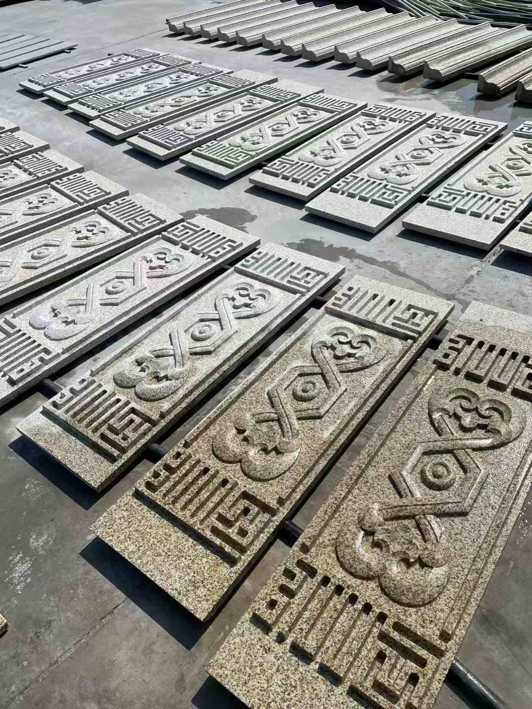 咸阳 黄金麻花岗岩外墙雕刻板