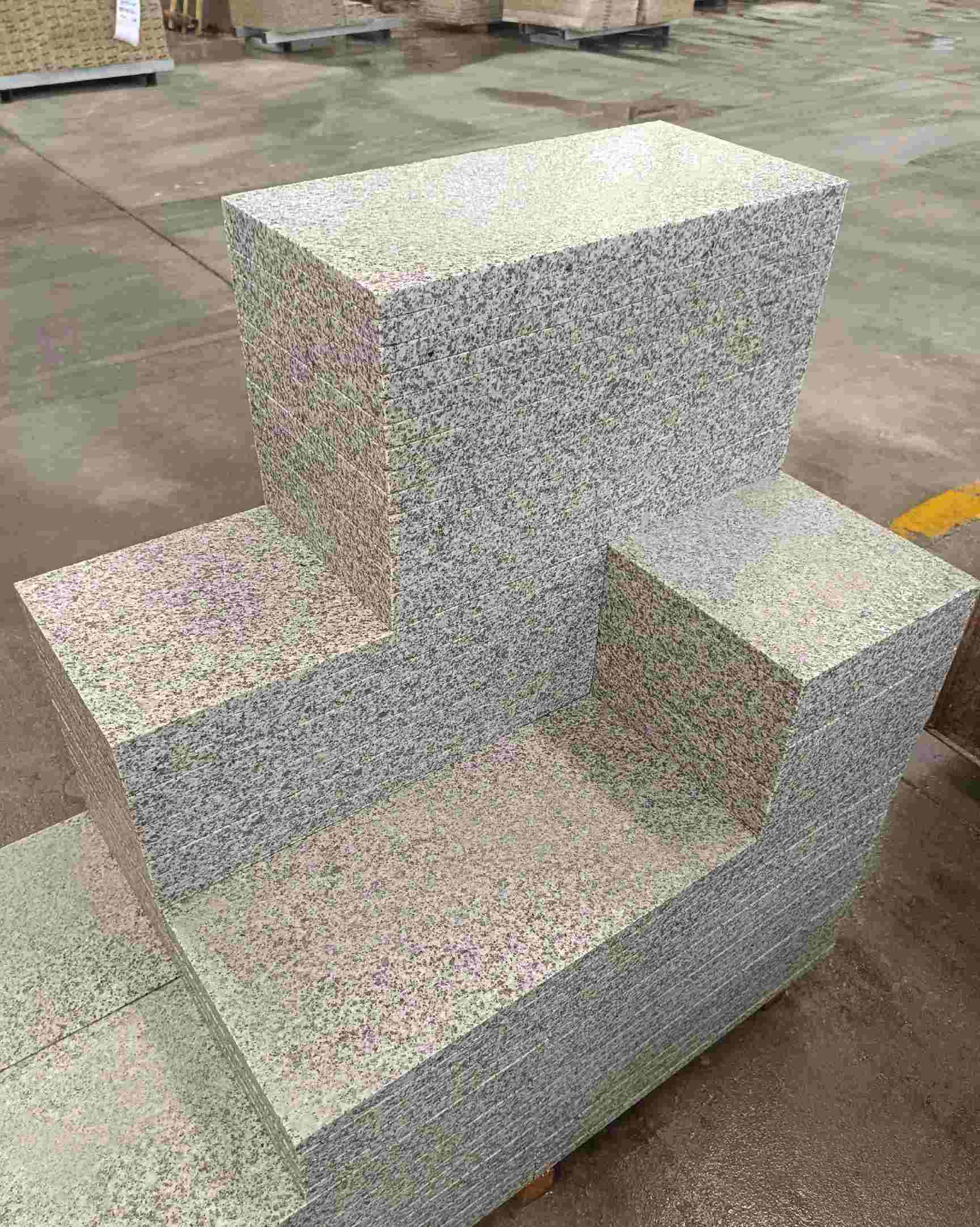 咸阳 白麻花岗岩荔枝面地铺石