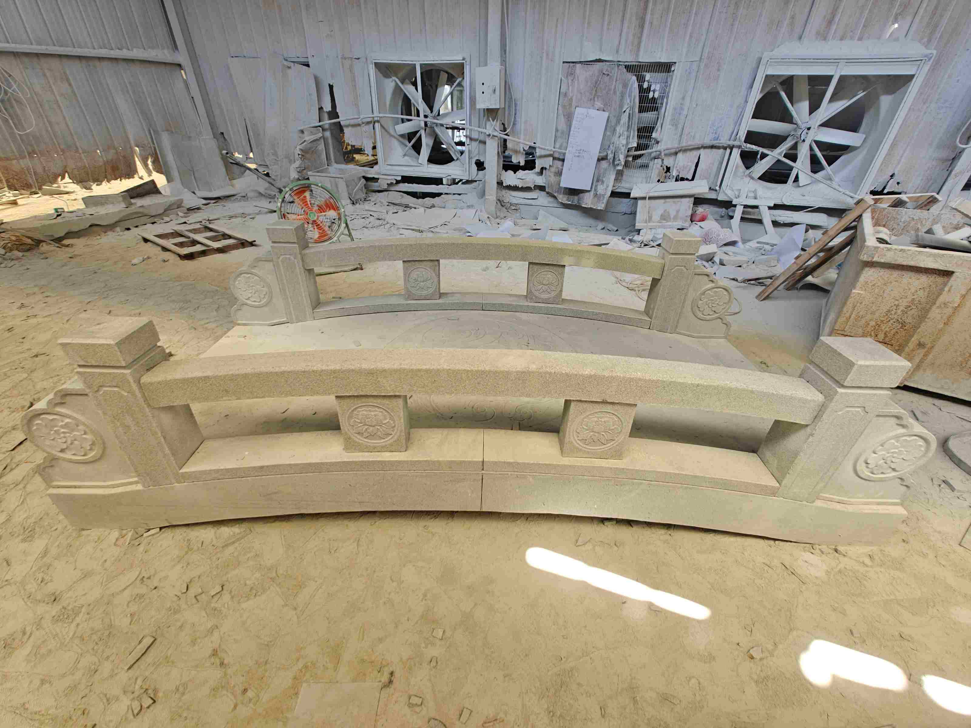 咸阳 芝麻灰花岗岩异形加工-拱桥，石桥