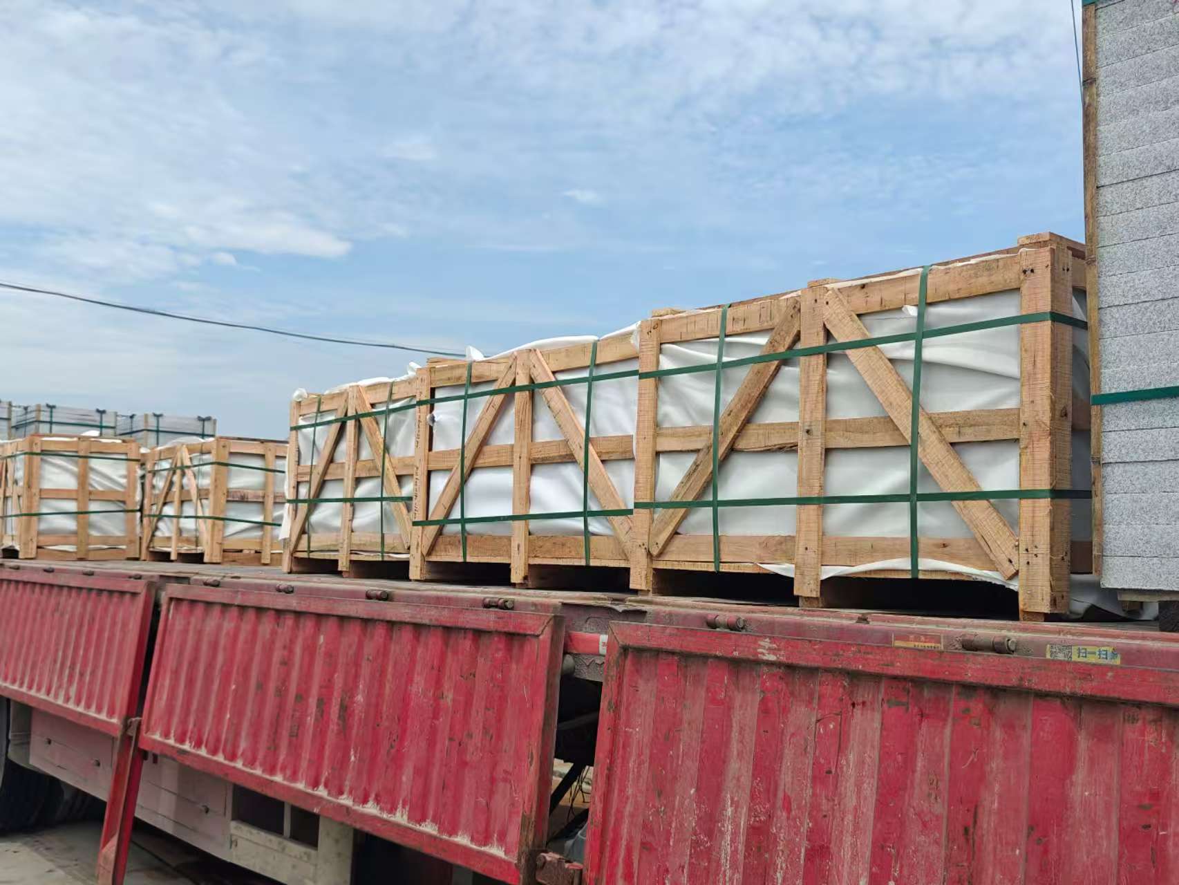 咸阳 芝麻白花岗岩地铺石出口专车-泰国游