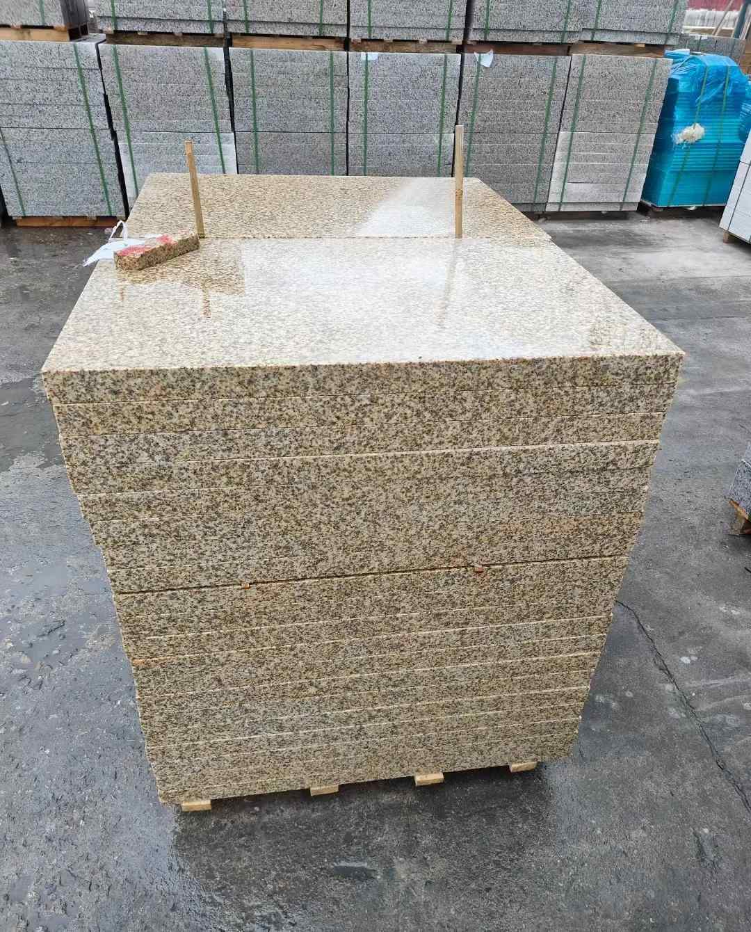 咸阳 湖北黄金麻花岗岩石材荔枝面外墙石材