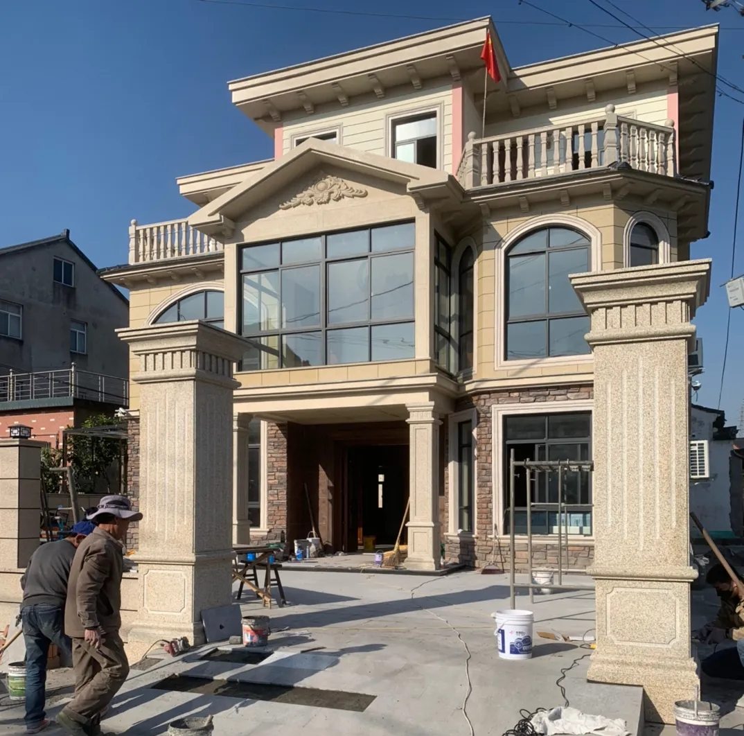 咸阳 黄金麻花岗岩荔枝面别墅外墙干挂私家专属